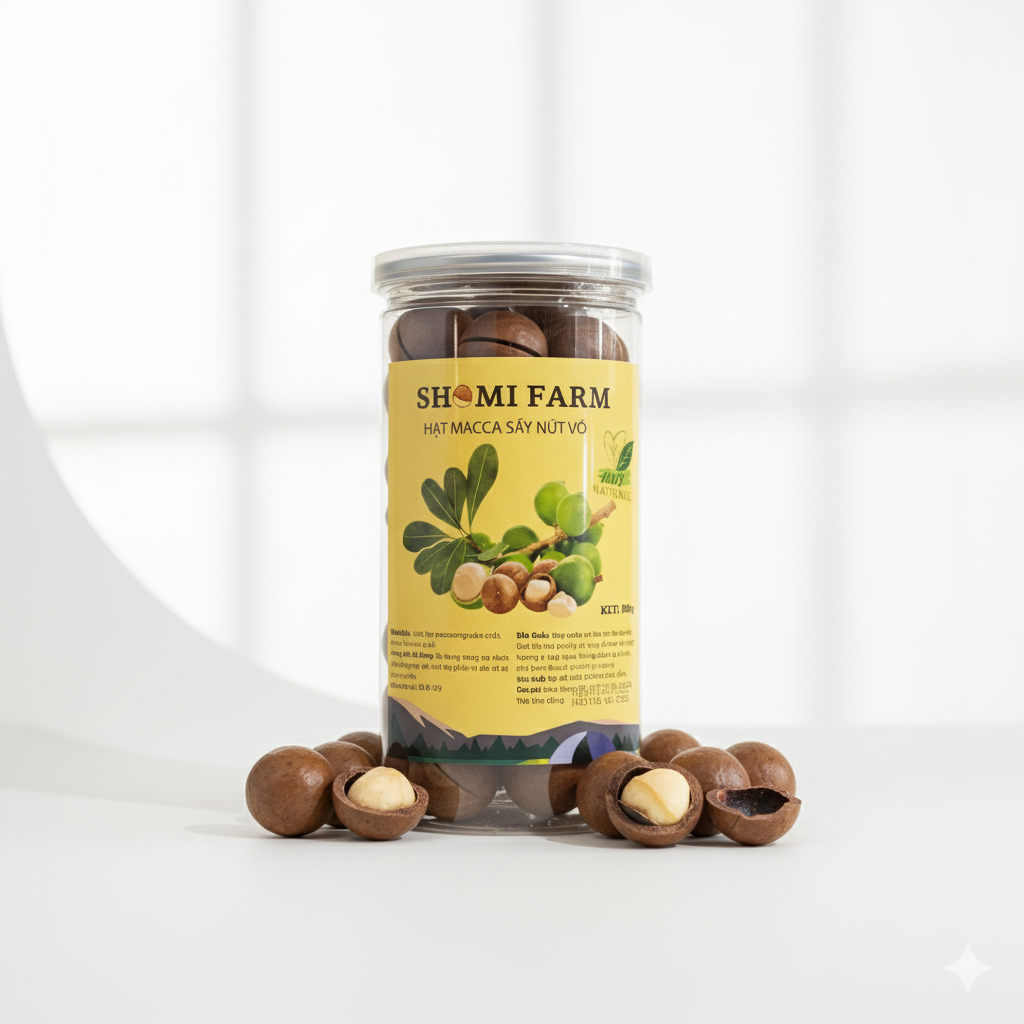 Macca Sấy Nứt Vỏ - Hộp 6