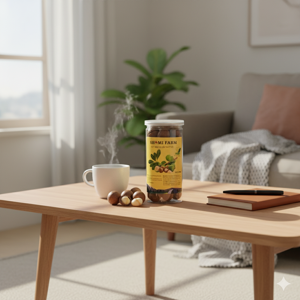 Macca Sấy Nứt Vỏ - Hộp 9