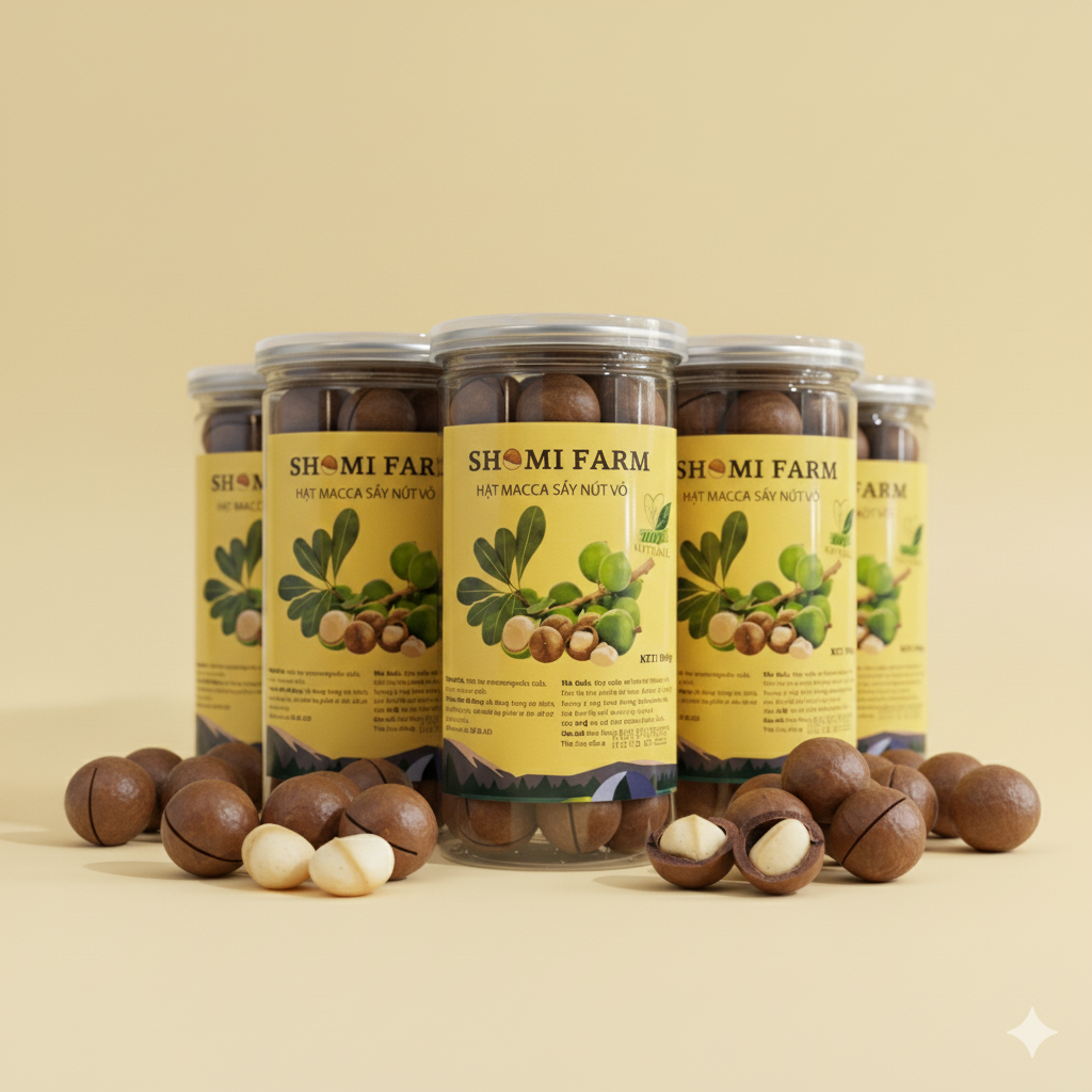 Macca Sấy Nứt Vỏ - Hộp 11