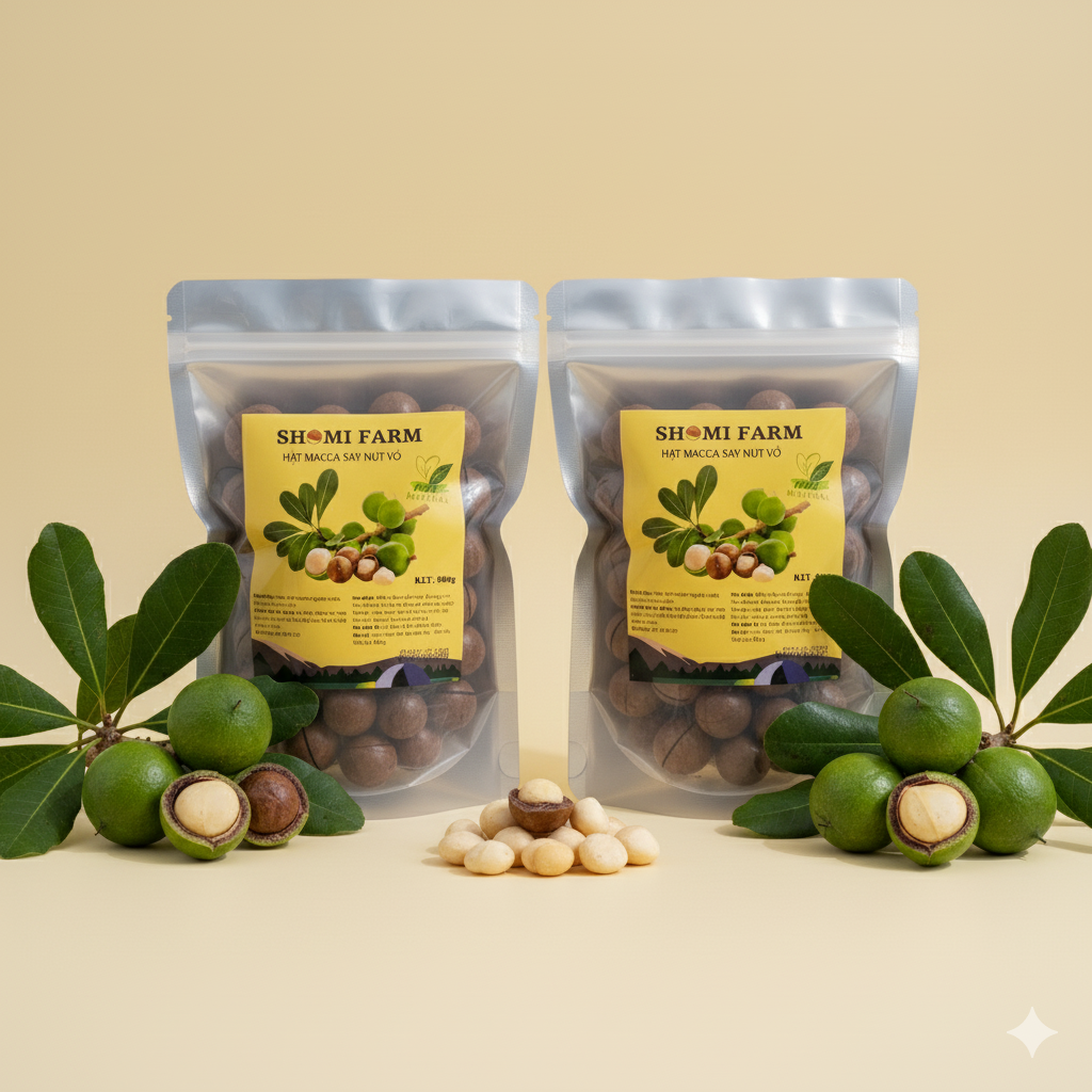 Macca Sấy Nứt Vỏ - Túi Zip 2