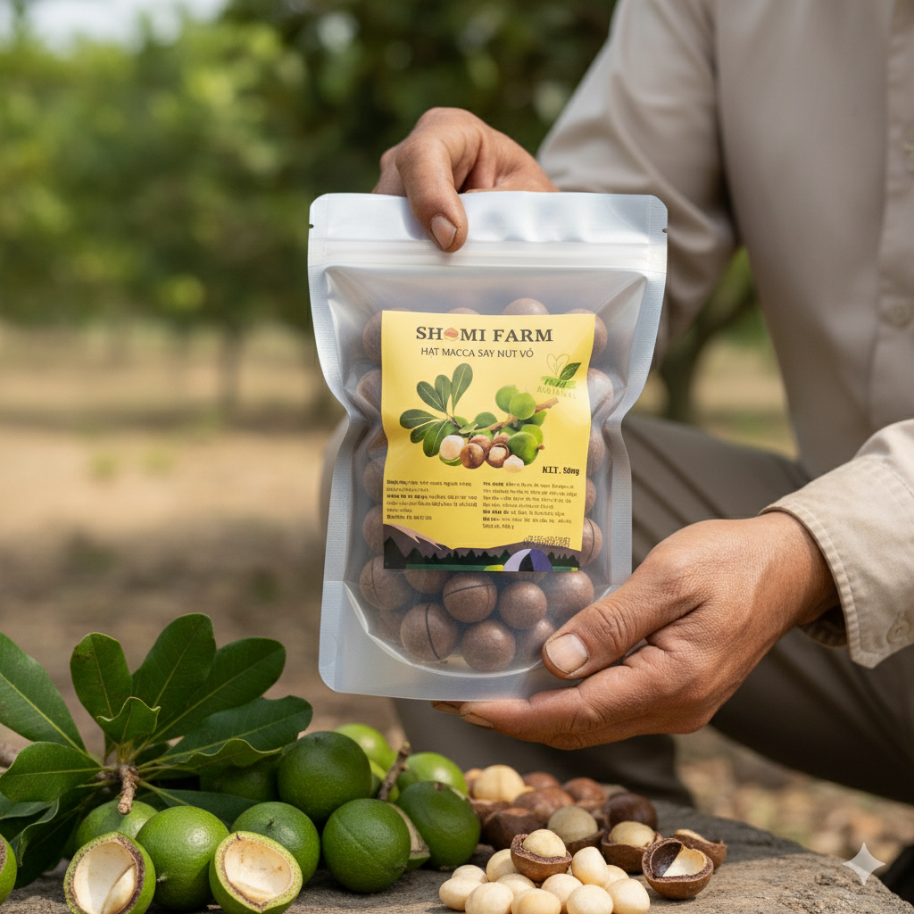 Macca Sấy Nứt Vỏ - Túi Zip 3